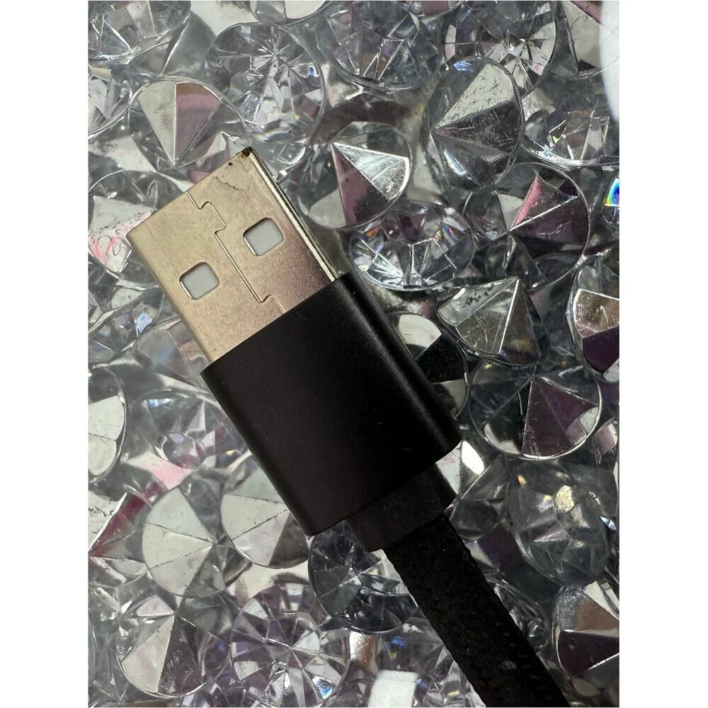 Mini charging cord cable USBC black silver Universal USB-C USB